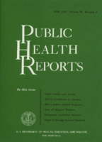 Public Health Reports  v 76 no 4 April 1961  cover