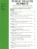 Public Health Reports  v 106 no 6 NovemberDecember 1991  cover
