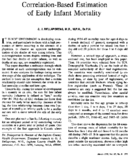 Correlationbased estimation of early infant mortality