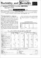 Morbidity and Mortality Weekly Report Vol 13 No 5 for Release February 7 1964