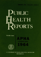 Public Health Reports  v 80 no 2 February 1965  cover