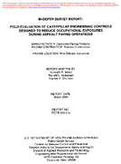 Indepth survey report field evaluation of Caterpillar engineering controls designed to reduce occupational exposures during asphalt paving operations manufacturer Caterpillar Paving Products paving contractor Barriere Construction location New Orleans Louisiana
