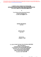 InDepth Survey Report of Four Sites Exposure to Silica from Hand Tools in Construction Chipping Grinding and Hand Demolition at Frank Messer and Sons Construction Company Lexington and Newport KY Columbus and Springfield OH