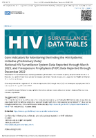 Core Indicators for Monitoring the Ending the HIV Epidemic Initiative Preliminary Data National HIV Surveillance System Data Reported through March 2023 and Preexposure Prophylaxis PrEP Data Reported through December 2022