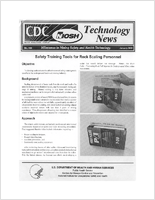 Technology News 483 Safety Training Tools for Rock Scaling Personnel