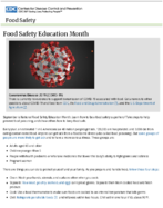 National Food Safety Education Month 2020