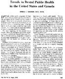 Trends in dental public health in the United States and Canada