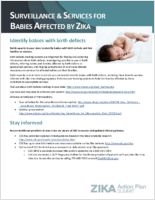 Surveillance  services for babies affected by Zika