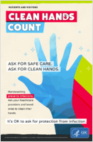 Clean Hands Count Its OK to Ask for Protection from Infection 1page poster
