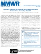 Community Assessment for Mental and Physical Health Effects After Hurricane Irma  Florida Keys May 2019