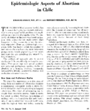 Epidemiologic aspects of abortion in Chile