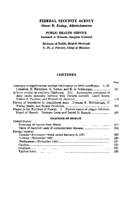 Public Health Reports  v66 no 7  table of contents