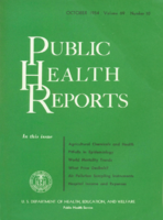 Public Health Reports  v 69 no 10  cover