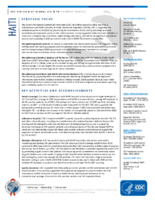 CDC Division of Global HIV  TB Country Profile Haiti July 2018