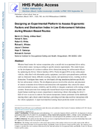 Designing an Experimental Platform to Assess Ergonomic Factors and Distraction Index in Law Enforcement Vehicles during MissionBased Routes