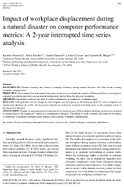 Impact of workplace displacement during a natural disaster on computer performance metrics a 2year interrupted time series analysis