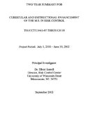 Curricular and Instructional Enhancement of the MS in Risk Control