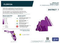 FL Congressional District 07 Stroke and Stroke Centers Map 118th Congress