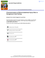 Characterization of Musculoskeletal Injury Risk in Dungeness Crab Fishing