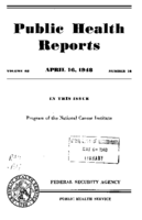 Public Health Reports  v 63 no 16  cover