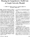 Planning For Comprehensive Health Care At Temple University Hospital