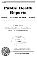 Public Health Reports  v 65 no 3  cover