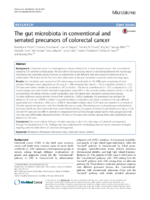 The gut microbiota in conventional and serrated precursors of colorectal cancer
