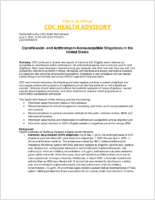Ciprofloxacin and Azithromycinnonsusceptible shigellosis in the United States
