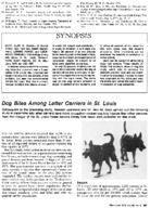 Dog bites among letter carriers in St Louis