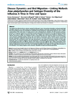 Disease Dynamics and Bird MigrationLinking Mallards Anas platyrhynchos and Subtype Diversity of the Influenza A Virus in Time and Space