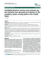 Combined television viewing and computer use and mortality from allcauses and diseases of the circulatory system among adults in the United States