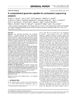 A computational genomics pipeline for prokaryotic sequencing projects