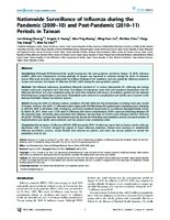 Nationwide Surveillance of Influenza during the Pandemic 200910 and PostPandemic 201011 Periods in Taiwan