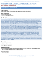 TREATMENT ADVOCACY PROGRAM TAP