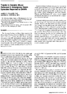 Trends In Cocaine Abuse Reflected In Emergency Room Episodes Reported To Dawn Drug Abuse Warning Network