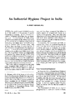 An industrial hygiene project in India