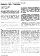 Review and needs assessment of materials designed to prevent tobacco use