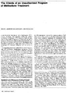 The clients of an unauthorized program of methadone treatment