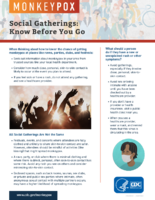 Social gatherings  know before you go