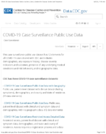 COVID19 Case Surveillance Public Use Data March 23 2021