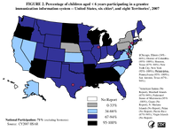 2007 Child Participation map
