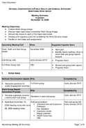 National Conversation on Public Health and Chemical Exposures Monitoring Work Group Meeting Meeting Summary InPerson November 16 2009 Final Document