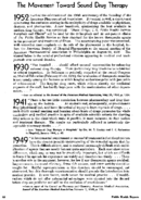 The movement toward sound drug therapy