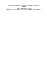 Evaluating Techniques for Monitoring Rock Falls and Slope Stability
