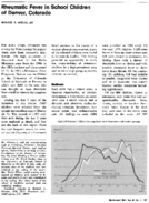 Rheumatic fever in school children of Denver Colorado