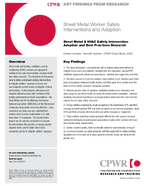 Key Findings from Research Sheet Metal Worker Safety Interventions and Adoption