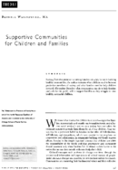 Supportive Communities For Children And Families