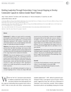 Building Leadership Through Partnerships Using Concept Mapping to Develop Community Capacity to Address GenderBased Violence