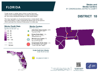 FL Congressional District 10 Stroke and Stroke Centers Map 118th Congress
