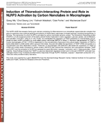 Induction of ThioredoxinInteracting Protein and Role in NLRP3 Activation by Carbon Nanotubes in Macrophages